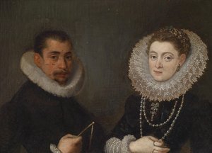 Doble retrato (escuela de Mantua, siglo XVI) de Unbekannt Unbekannt